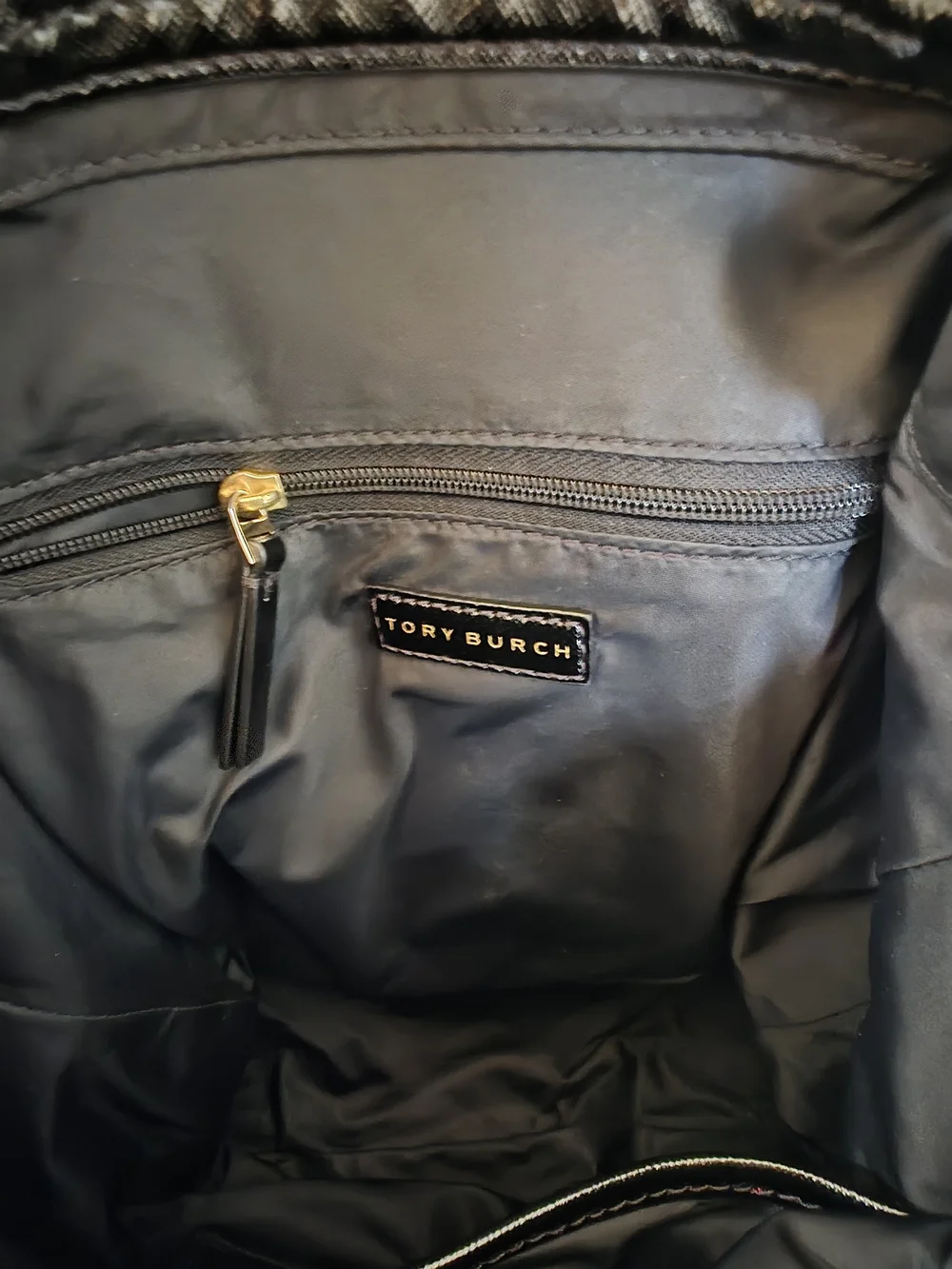 Tory Burch Black Nylon Backpack - Sleek Everyday Bag